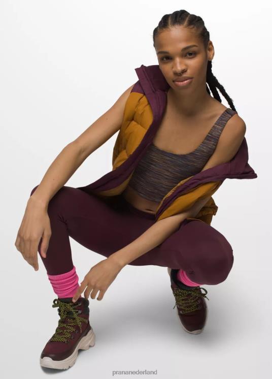 prAna kleding VP06P127 vrouwen Omkeerbare croptop van Luxara gekruide/moerbei spacedye