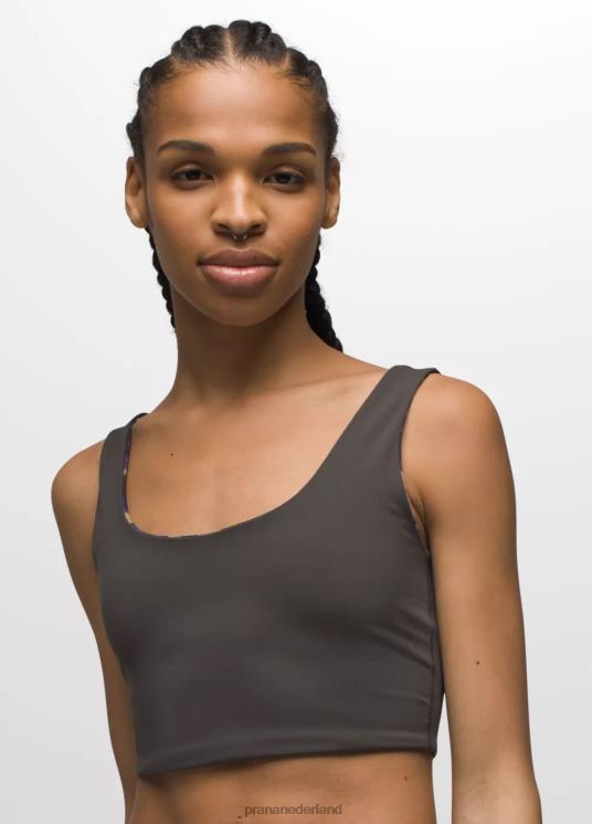 prAna kleding VP06P128 vrouwen Omkeerbare croptop van Luxara val roes/donker ijzer