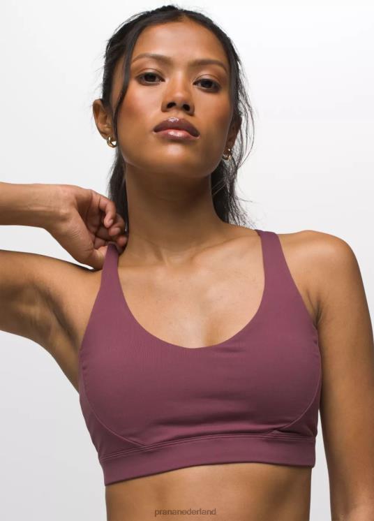 prAna kleding VP06P219 vrouwen chakara bh moerbei