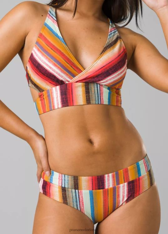 prAna zwemmen VP06P660 vrouwen presolana bodem baja-streep