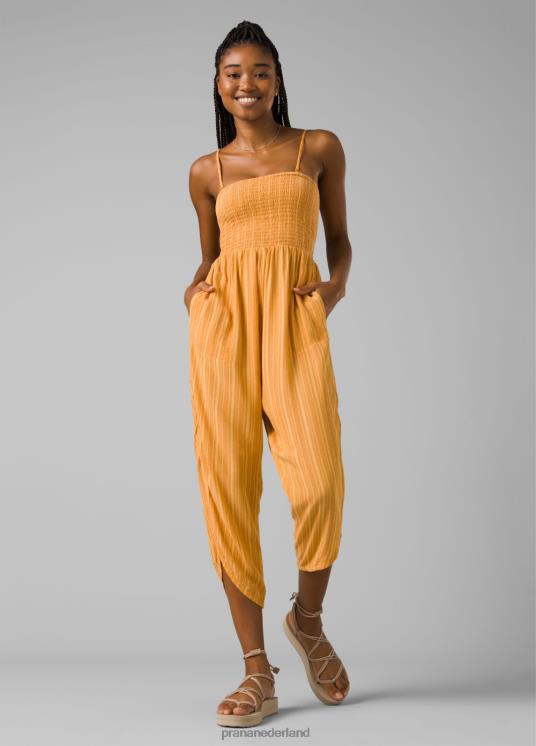 prAna zwemmen VP06P650 vrouwen Fernie jumpsuit diepe zonnewendestreep