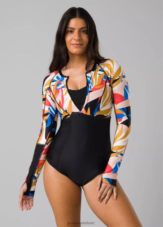 prAna zwemmen VP06P635 vrouwen mckalya een stuk tropen kleurblok