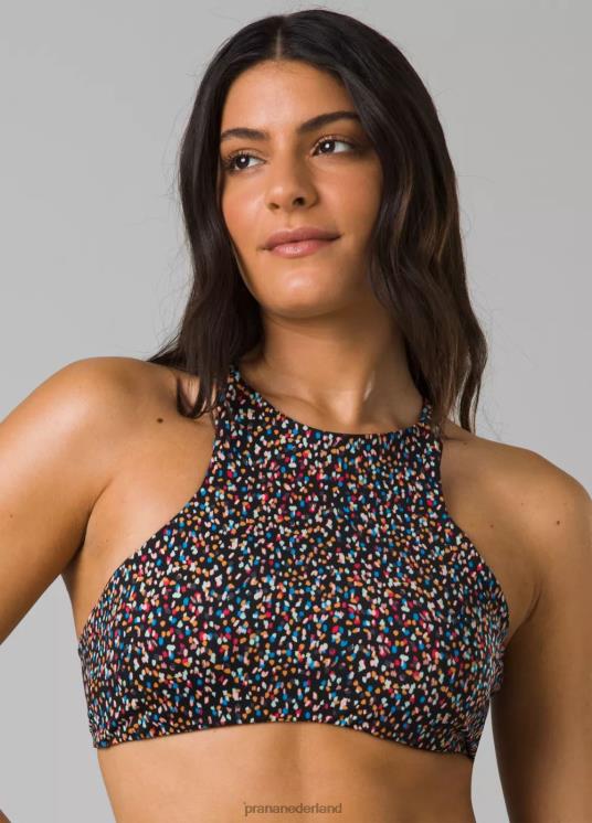 prAna zwemmen VP06P608 vrouwen onyx bay-top heel veel puntjes